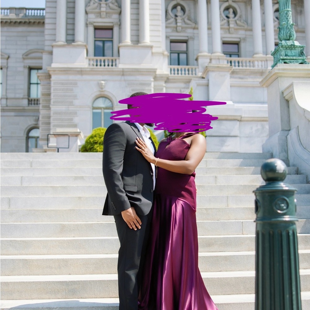 Winara Woman Charia Purple Satin Gown